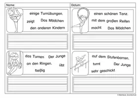 Vorschau - Arbeitsblätter - Schüttelsätze Hobbys - Seite 2