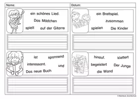 Vorschau - Arbeitsblätter - Schüttelsätze Hobbys - Seite 3