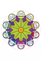 Vorschau - Mal- und Bastelvorlagen - Mathematik Vorgänger Nachfolger Zahlenkarusselle bis 100 - Seite 3