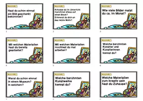 Vorschau - Arbeitsblätter - Kunst - Stop and Swap Karten um ins Gespräch zu kommen! - Deckblatt