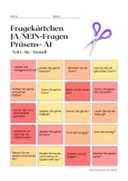 Vorschau - Spiele - DaF-A1 Präsens-80 Fragekärtchen (formell & informell) - Seite 3