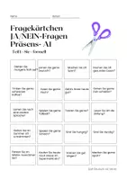 Vorschau - Arbeitsblätter - DaF JA/NEIN-Fragen Präsens A1 Fragekärtchen - formell - Seite 2