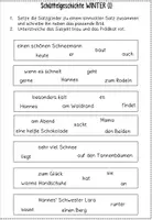 Vorschau - Arbeitsblätter - Schüttelgeschichte Winter passend zu Satzgliedern - Seite 2