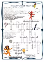 Vorschau - Arbeitsblätter - Kreuzworträtsel: Fabeln Tiere, Fabel schreiben - Rätsel, Quiz, Spiel - Seite 1