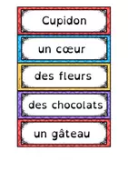 Aperçu - Feuilles d'exercices - mur de mots + lecture carte de St Valentin - Page 3