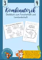 Vorschau - Präsentationen/Tafelbilder - Forscherheft Lernlandschaft Kombinatorik - Deckblatt