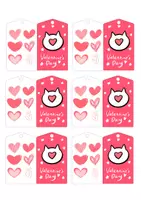 Vorschau - Mal- und Bastelvorlagen - Valentinstag basteln 💝 Valentinstag Karte zum Aufklappen • Beschriften und Verschenken • Valentines day - Seite 3