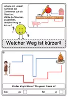 Vorschau - Stationenlernen - Strecken Messen - Welcher Weg ist kürzer? - Seite 3