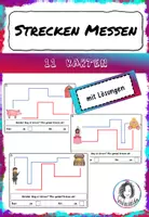 Vorschau - Stationenlernen - Strecken Messen - Welcher Weg ist kürzer? - Deckblatt