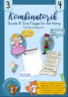 Vorschau - Stundenentwürfe - Stunde 8 Kombinatorik Baumdiagramm Bearbeitungshilfe Flagge - Deckblatt