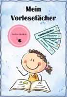 Vorschau - Mal- und Bastelvorlagen - Vorlesefächer/ Merkfächer zum richtigen Vorlesen - Deckblatt