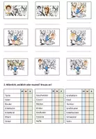 Aperçu - Feuilles d'exercices - exercices mixtes "Meine Familie" Allemand - Page 1