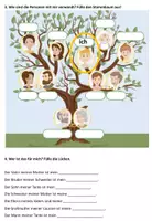 Aperçu - Feuilles d'exercices - exercices mixtes "Meine Familie" Allemand - Page 2