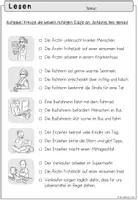 Vorschau - Arbeitsblätter - Berufe Lese- und Schreibblätter | Sachunterricht Klasse 2-3 - Seite 3