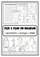 Vorschau - Arbeitsblätter - "Flip und Flop im Museum" (Geschichte, Malvorlagen, Bilder) - Deckblatt