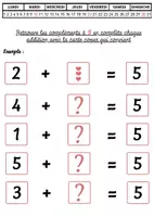 Aperçu - Jeux - ACTIVITÉS - LES COMPLÉMENTS ADDITIONNELLES DES NOMBRES ' - Page 1