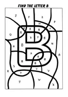Vorschau - Arbeitsblätter - Buchstaben finden und ausmalen (Arbeitsblätter) - Seite 2