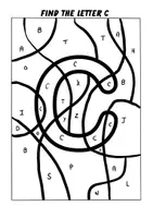 Vorschau - Arbeitsblätter - Buchstaben finden und ausmalen (Arbeitsblätter) - Seite 3