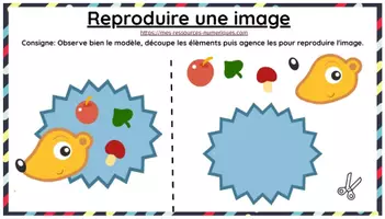 Aperçu - Apprentissages en autonomie - Reproduire une image - les animaux' - Page de couverture