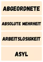 Vorschau - Poster - Grundbegriffe Politik - Wortkarten - Seite 2