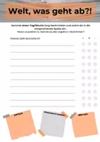 Vorschau - Arbeitsblätter - Welt, was geht ab?! - Meine Nachrichten - Seite 1