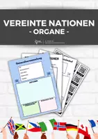 Vorschau - Arbeitsblätter - Vereinte Nationen (UN) - Organe - Deckblatt