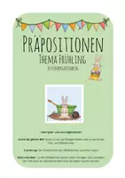 Vorschau - Stationenlernen - Präpositionen Oster(Hase) - Deckblatt