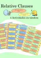 Vista previa - Juegos / Gamificación - Actividades en tándem Relative Clauses - Inglés - Portada
