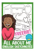 Vista previa - Hojas de trabajo - FREEBIE All about me sketchnotes English ESL worksheets - Portada