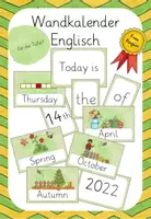 Vorschau - Präsentationen/Tafelbilder - Wandkalender in Englisch - Deckblatt
