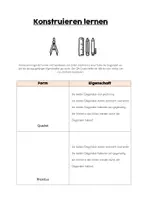 Vorschau - Arbeitsblätter - Mathematik: Konstruieren lernen - Formen - Geometrie - Seite 1