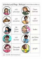 Vista previa - Juegos / Gamificación - Deutsch Merkspiel Hygiene, Pflege, Schönheit Körper - página 1