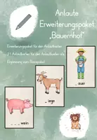 Vorschau - Fördermaterial/Inklusion - Anlautkarten Bauernhof - Erweiterungspaket für den Anlautkasten - Deckblatt