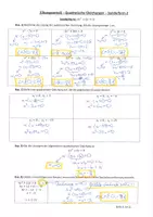 Vorschau - Arbeitsblätter - Übungszettel: Quadratische Gleichungen - Sonderform: ax²+bx=0 (mit Lösungen) - Seite 3