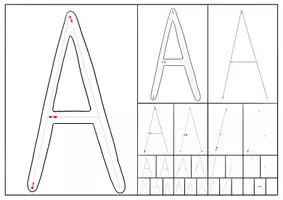 Vorschau - Arbeitsblätter - Buchstaben A B und C als Schwungübung - Test - Seite 2