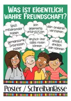 Aperçu - Feuilles d'exercices - Was ist eigentlich Freundschaft? Arbeitsblätter Deutsch DAZ Allemand - Page de couverture
