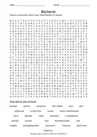 Vista previa - Hojas de trabajo - Suchsel Bäckerei "Sopa de letras" alemán - Portada