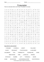 Vista previa - Hojas de trabajo - Suchsel Friseursalon "Sopa de letras" alemán - Portada