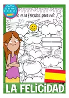 Aperçu - Feuilles d'exercices - eso es la felicidad para mí sketchnotes Espagnol - Page de couverture
