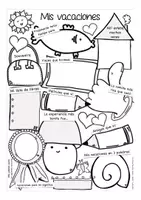 Aperçu - Feuilles d'exercices - mis vacaciones - escritura creativa Espagnol sketchnotes - Page 1