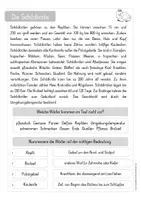 Vorschau - Arbeitsblätter - Leseverständnis Schildkröte - Kopiervorlage - Seite 1