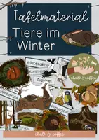 Vorschau - Poster - Tiere im Winter Tafelmaterial - Winterschlaf, Winterruhe, Winterstarre & Zugvögel - Deckblatt