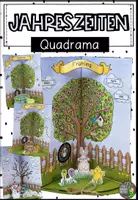Vorschau - Mal- und Bastelvorlagen - Jahreszeiten & Monate - Quadrama - Deckblatt