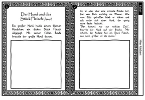 Vorschau - Mal- und Bastelvorlagen - Male die Geschichte (Leporello) Märchen, Fabel, Volkslied, Gedicht, Ballade - Seite 2