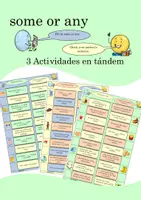 Vista previa - Juegos / Gamificación - Actividades en tándem some OR any - Inglés - Portada
