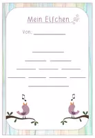 Vorschau - Arbeitsblätter - Frühlingselfchen - Merkblatt und Vorlage, Farbe und SW - Seite 1