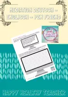 Vorschau - Arbeitsblätter - Arbeitsblatt Mediation Deutsch - Englisch: Brieffreunde - Deckblatt
