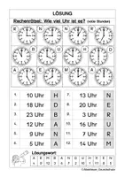 Vorschau - Arbeitsblätter - Uhrzeit ablesen und einzeichnen - Seite 2