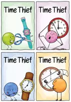 Vorschau - Bildkarten - Time Thief / Thieves - Zeiträuber für den Englischunterricht - Seite 2