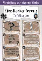 Vorschau - Bildkarten - Künstlerkonferenz - Tafelkarten - Deckblatt
